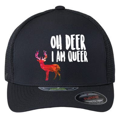 Oh Deer I'm A Queer Flexfit Unipanel Trucker Cap