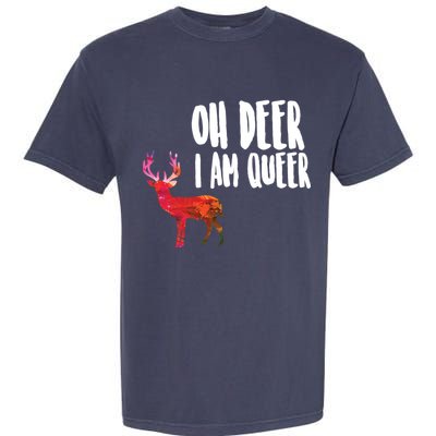 Oh Deer I'm A Queer Garment-Dyed Heavyweight T-Shirt
