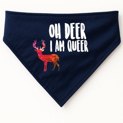 Oh Deer I'm A Queer USA-Made Doggie Bandana