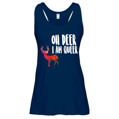 Oh Deer I'm A Queer Ladies Essential Flowy Tank