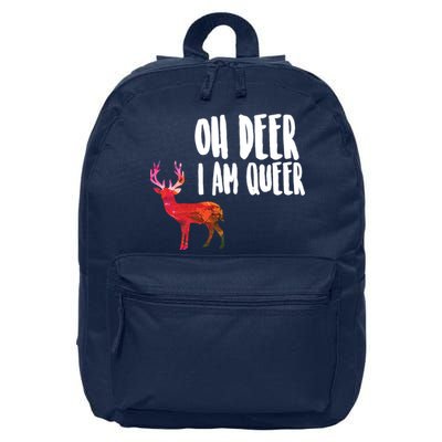 Oh Deer I'm A Queer 16 in Basic Backpack