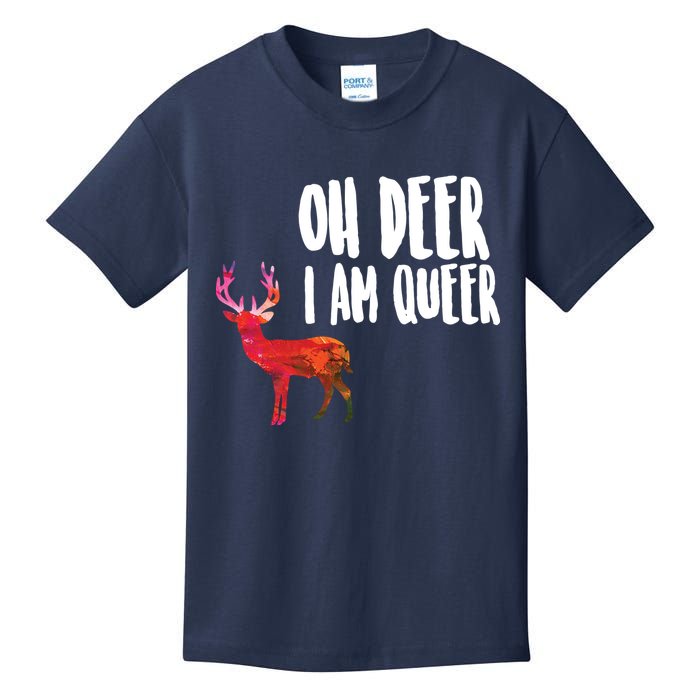 Oh Deer I'm A Queer Kids T-Shirt