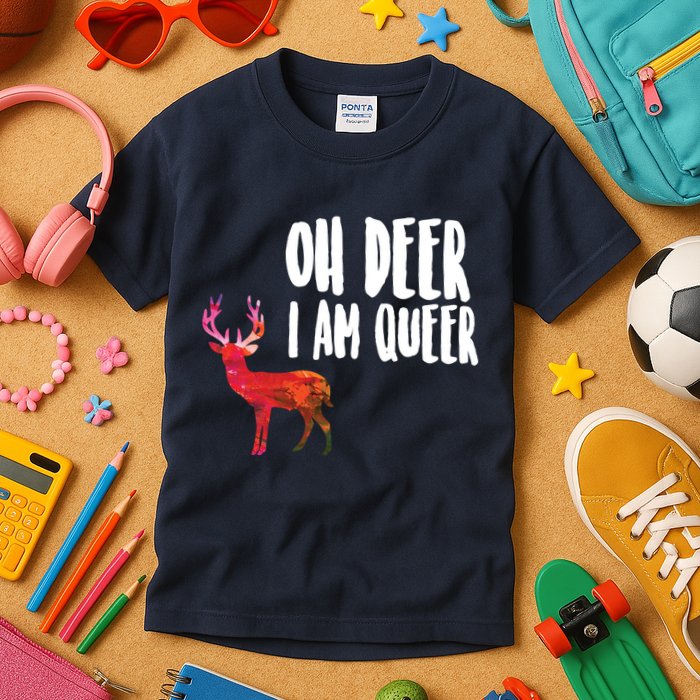 Oh Deer I'm A Queer Kids T-Shirt