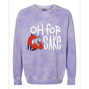 Oh For Fox Sake Colorblast Crewneck Sweatshirt