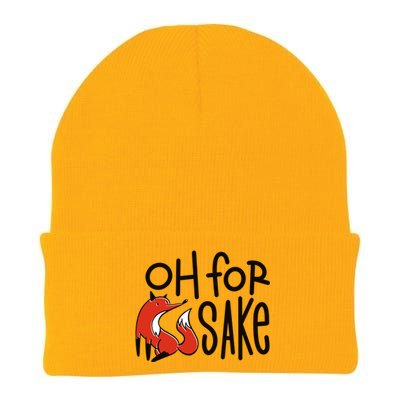 Oh For Fox Sake Knit Cap Winter Beanie