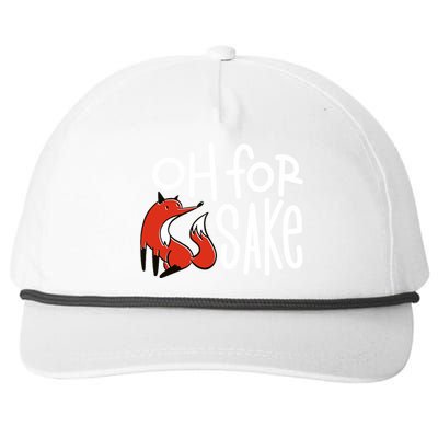 Oh For Fox Sake Snapback Five-Panel Rope Hat