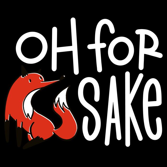 Oh For Fox Sake Cropped Pullover Crew