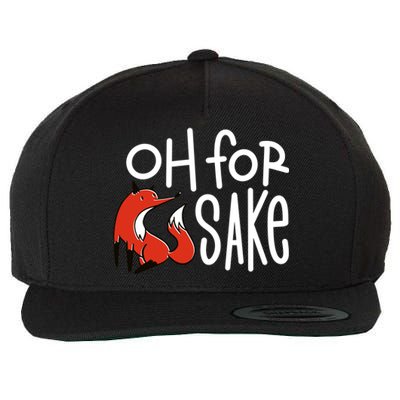 Oh For Fox Sake Wool Snapback Cap