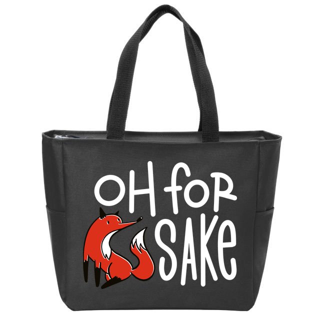 Oh For Fox Sake Zip Tote Bag