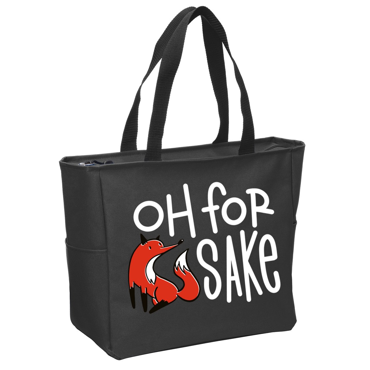 Oh For Fox Sake Zip Tote Bag