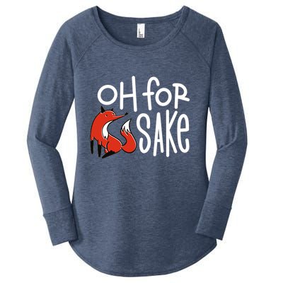 Oh For Fox Sake Women's Perfect Tri Tunic Long Sleeve Shirt