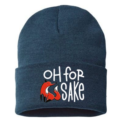 Oh For Fox Sake Sustainable Knit Beanie