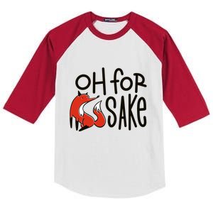 Oh For Fox Sake Kids Colorblock Raglan Jersey