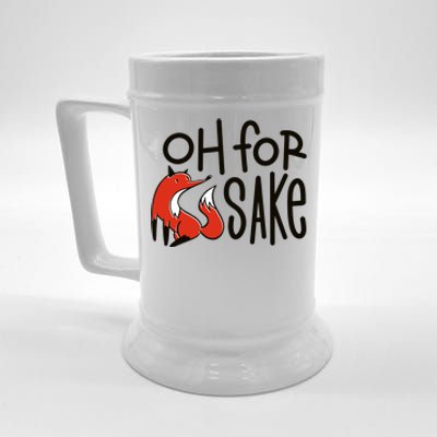 Oh For Fox Sake Beer Stein