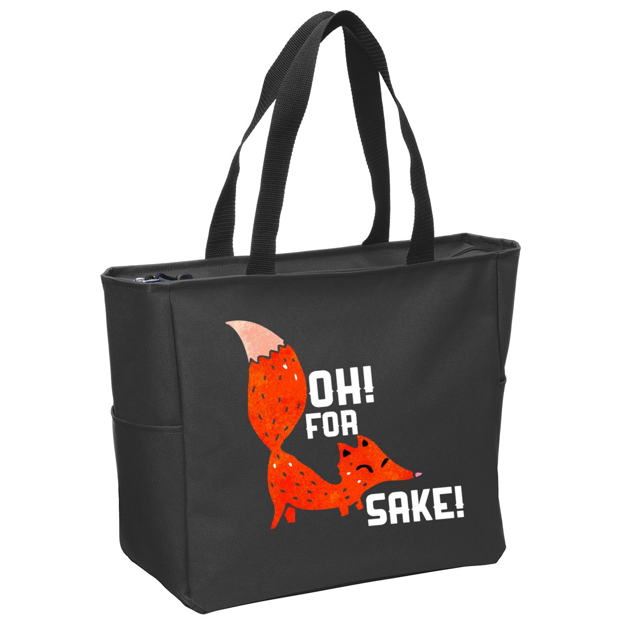 Oh For Fox Shake! Zip Tote Bag
