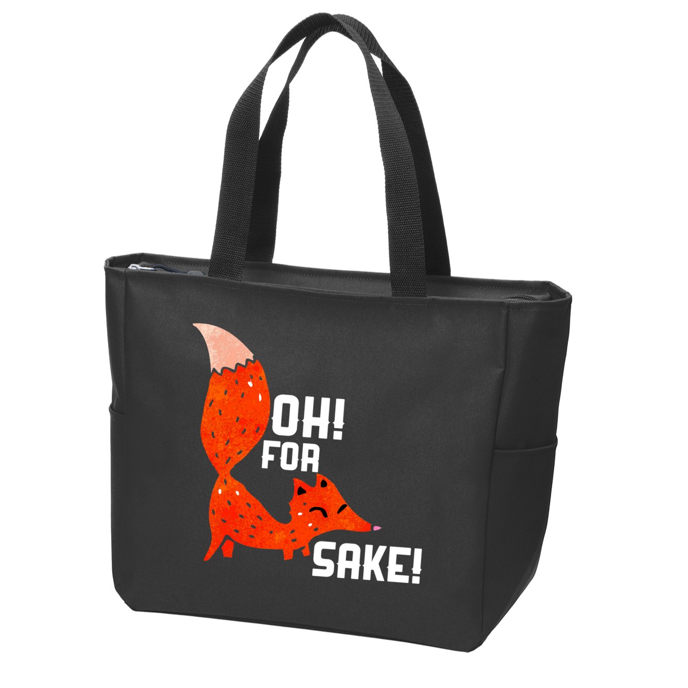 Oh For Fox Shake! Zip Tote Bag