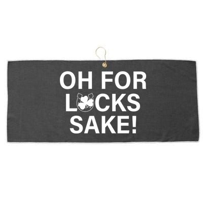 Oh For Lucks Sake Large Microfiber Waffle Golf Towel