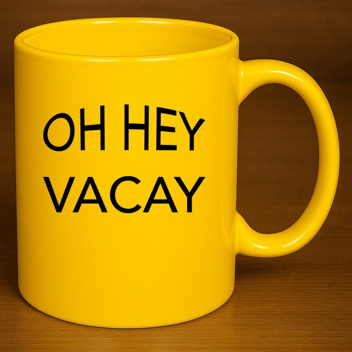 Oh Hey Vacay 11oz C Handle Ceramic Mug