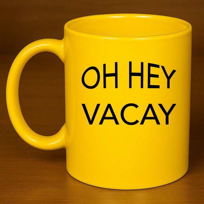 Oh Hey Vacay 11oz C Handle Ceramic Mug