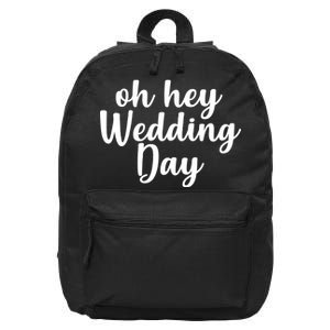 Oh Hey Wedding Day 16 in Basic Backpack