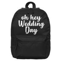 Oh Hey Wedding Day 16 in Basic Backpack