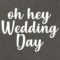 Oh Hey Wedding Day Cotton Canvas Backpack