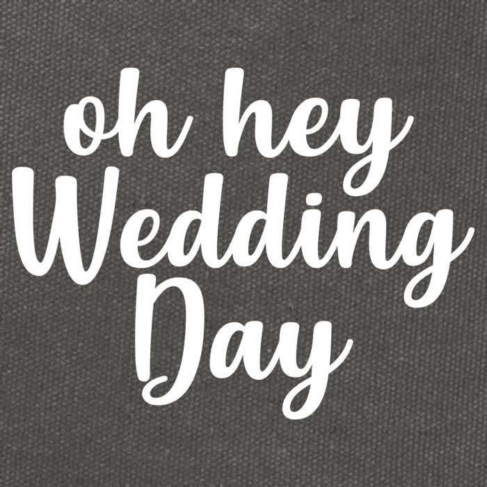 Oh Hey Wedding Day Cotton Canvas Backpack
