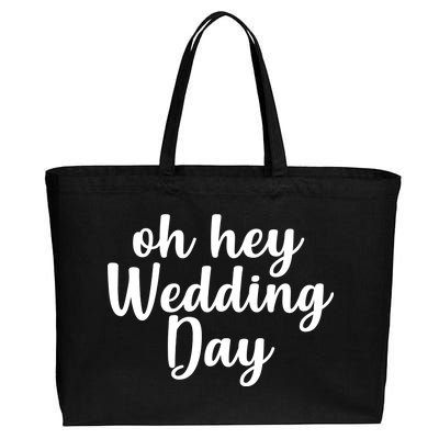 Oh Hey Wedding Day Cotton Canvas Jumbo Tote