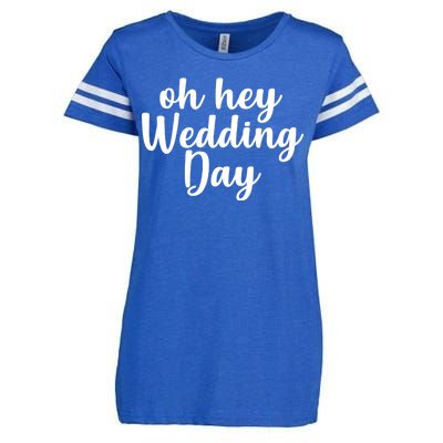 Oh Hey Wedding Day Enza Ladies Jersey Football T-Shirt