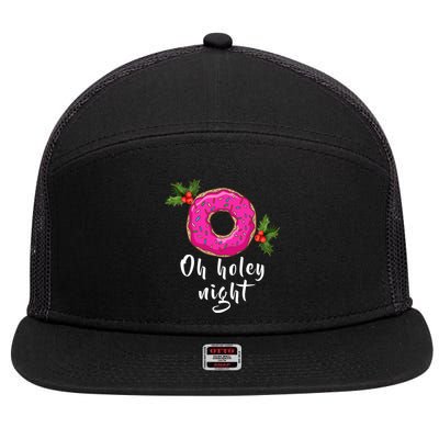 Oh Holey Night Donut 7 Panel Mesh Trucker Snapback Hat