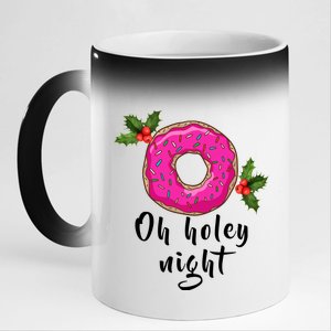 Oh Holey Night Donut 11oz Black Color Changing Mug