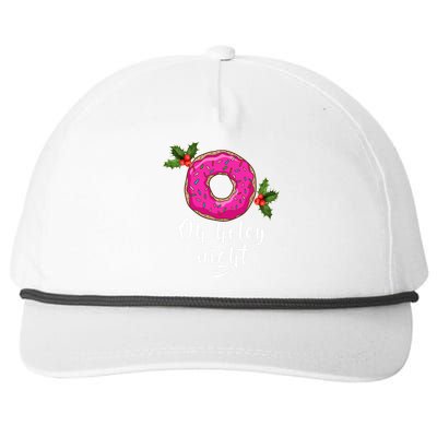 Oh Holey Night Donut Snapback Five-Panel Rope Hat