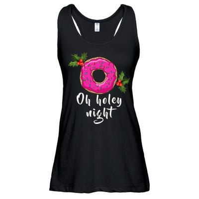 Oh Holey Night Donut Ladies Essential Flowy Tank