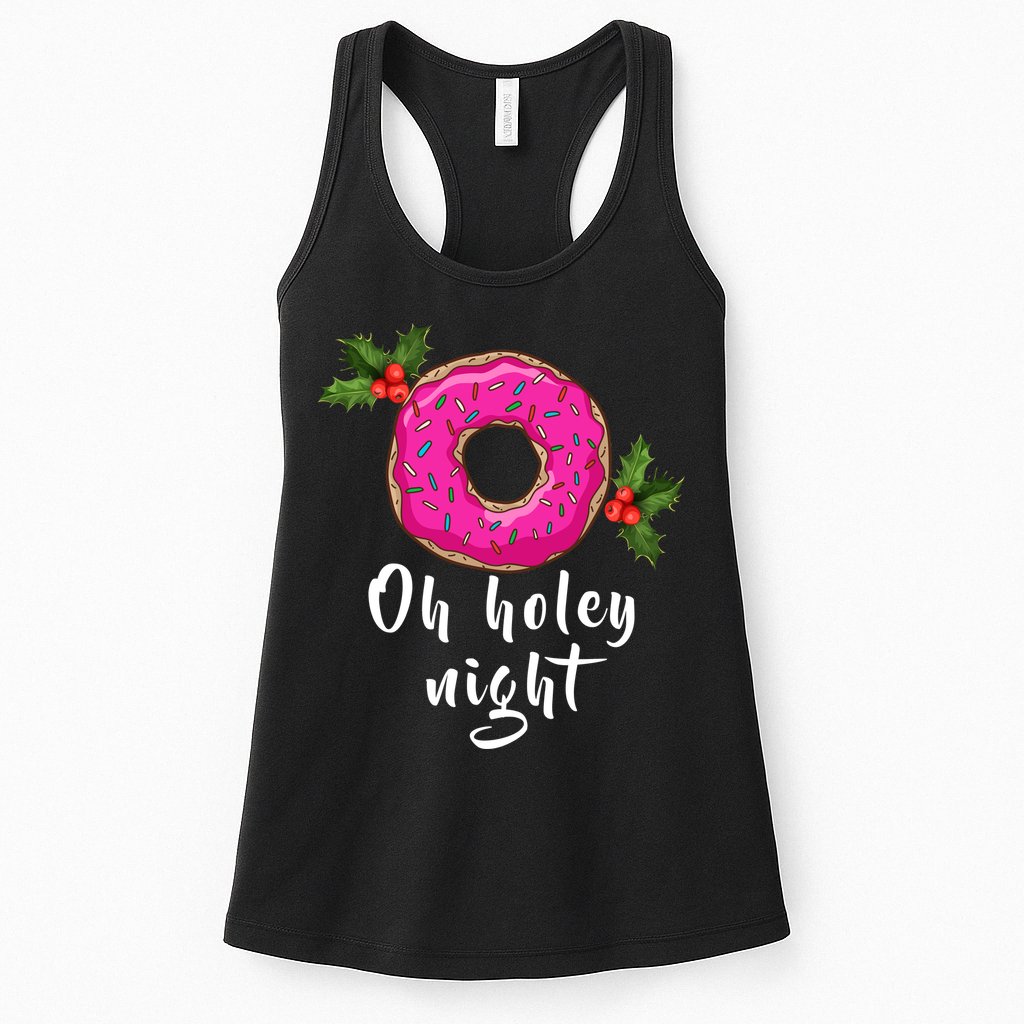 Oh Holey Night Donut Womens Tank Top