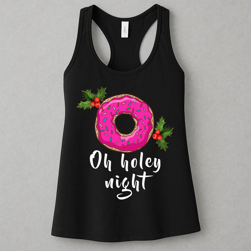Oh Holey Night Donut Womens Tank Top