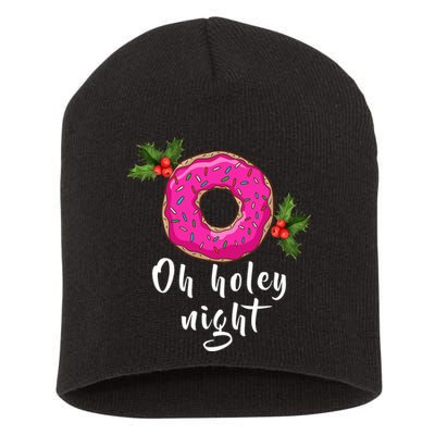 Oh Holey Night Donut Short Acrylic Beanie