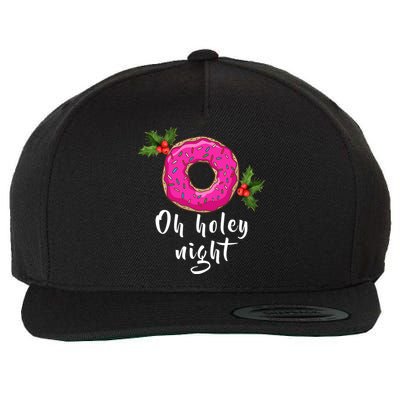 Oh Holey Night Donut Wool Snapback Cap