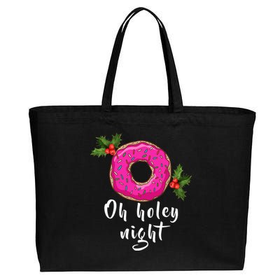 Oh Holey Night Donut Cotton Canvas Jumbo Tote