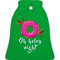 Oh Holey Night Donut Ceramic Bell Ornament