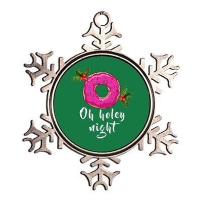 Oh Holey Night Donut Metallic Star Ornament