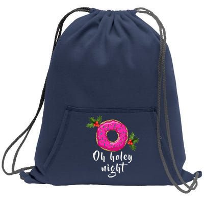 Oh Holey Night Donut Sweatshirt Cinch Pack Bag