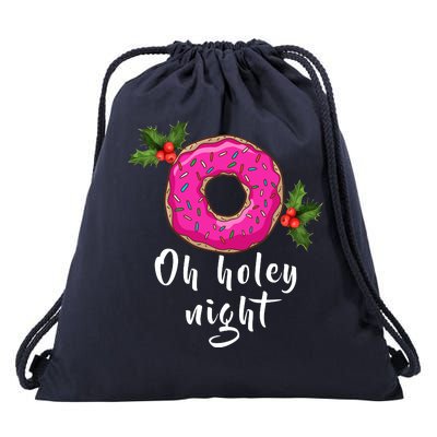 Oh Holey Night Donut Drawstring Bag