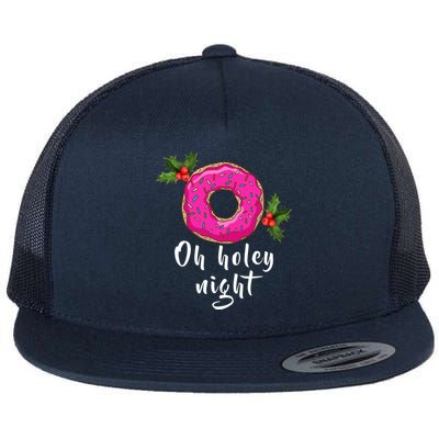 Oh Holey Night Donut Flat Bill Trucker Hat