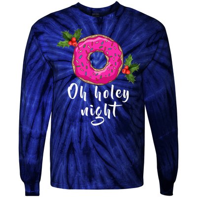 Oh Holey Night Donut Tie-Dye Long Sleeve Shirt