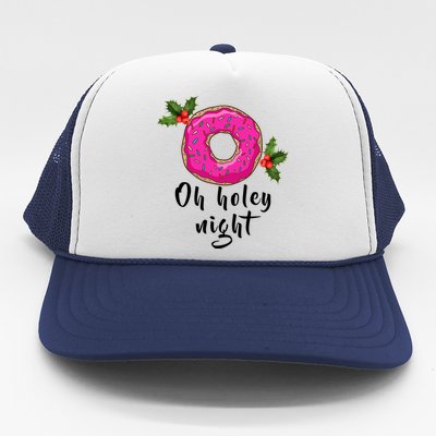 Oh Holey Night Donut Trucker Hat