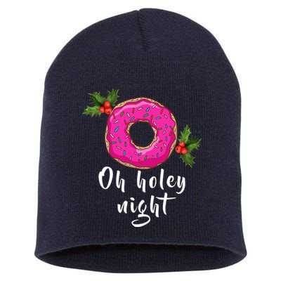 Oh Holey Night Donut Short Acrylic Beanie