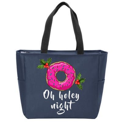 Oh Holey Night Donut Zip Tote Bag