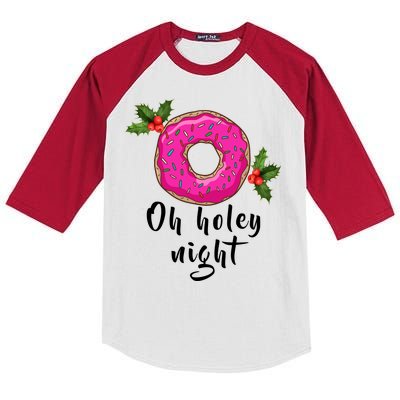 Oh Holey Night Donut Kids Colorblock Raglan Jersey