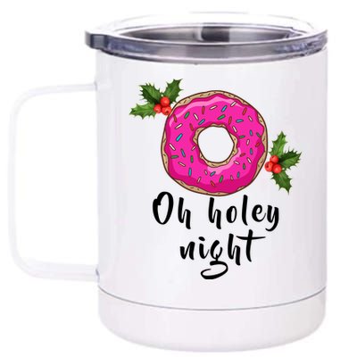 Oh Holey Night Donut 12 oz Stainless Steel Tumbler Cup