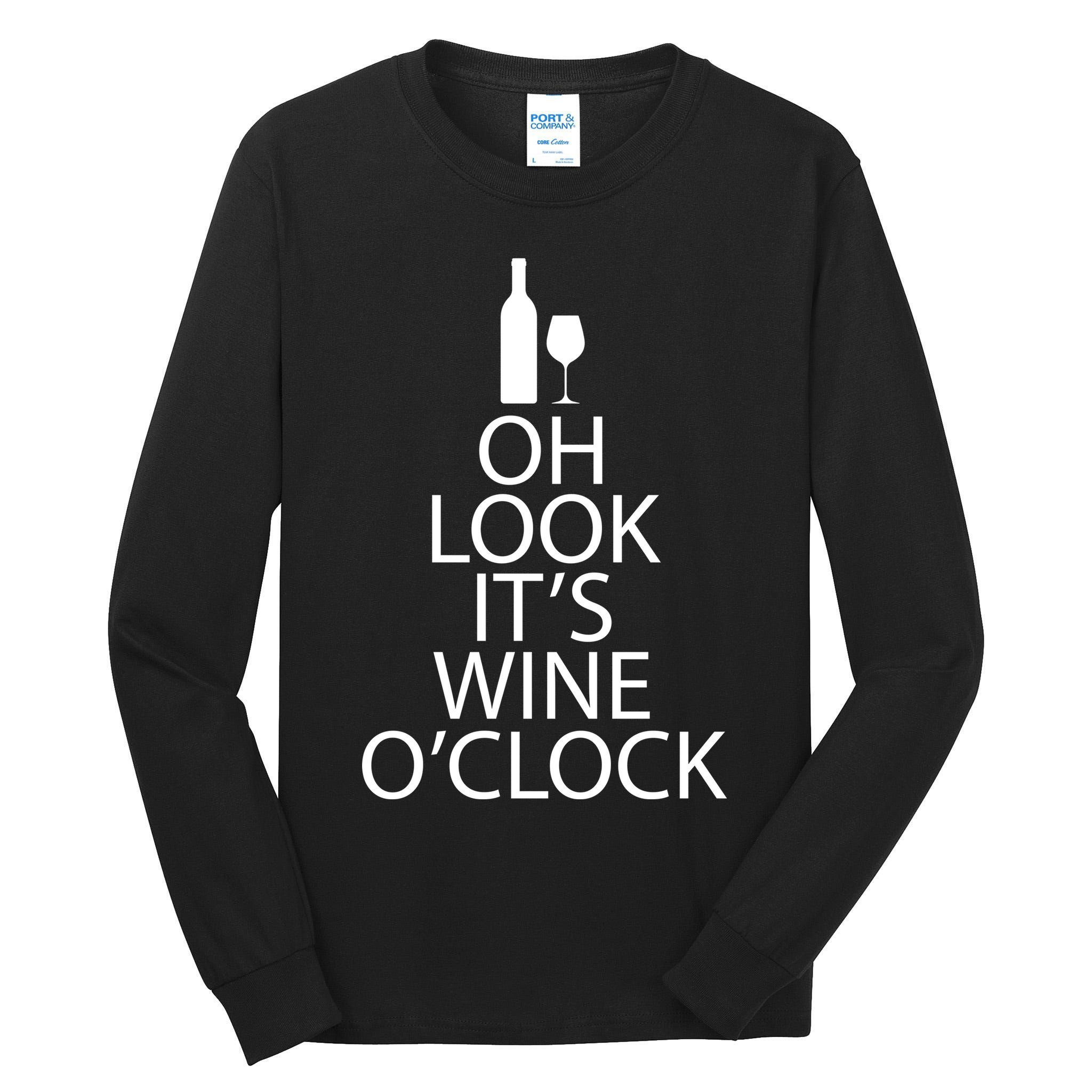 Oh Look it's Wine O'Clock Tall Long Sleeve T-Shirt